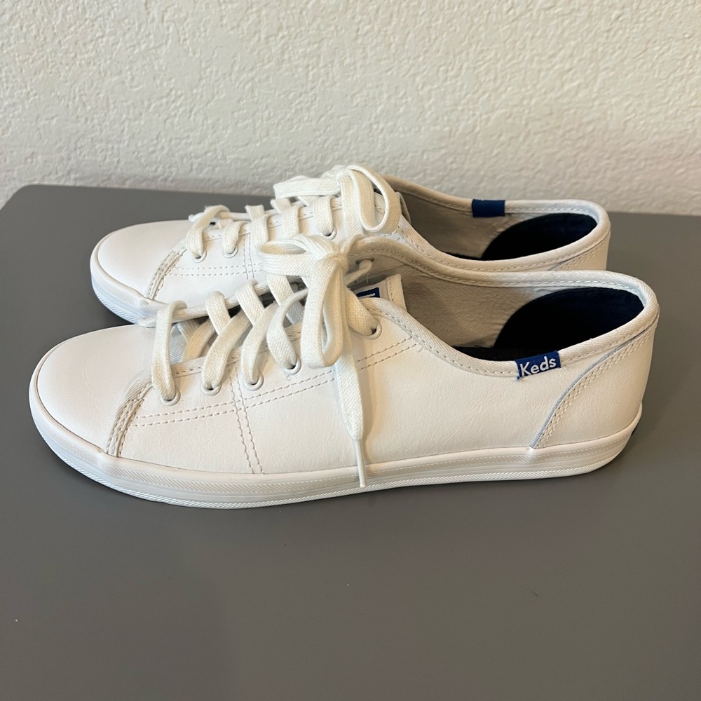 Keds Women's White Leather Sneakers
